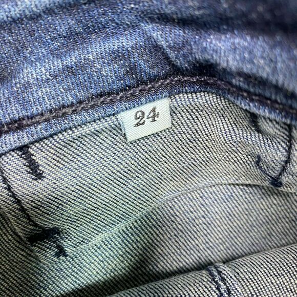MCGUIRE DENIM | sz 24 Women's Medium Wash Exposed Zipper Gotham Slim Jeans - Picture 11 of 11